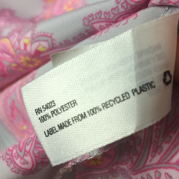 Gap Paisley Pink Pintuck 3/4 Sleeve Tunic Size XS - Picture 6 of 8